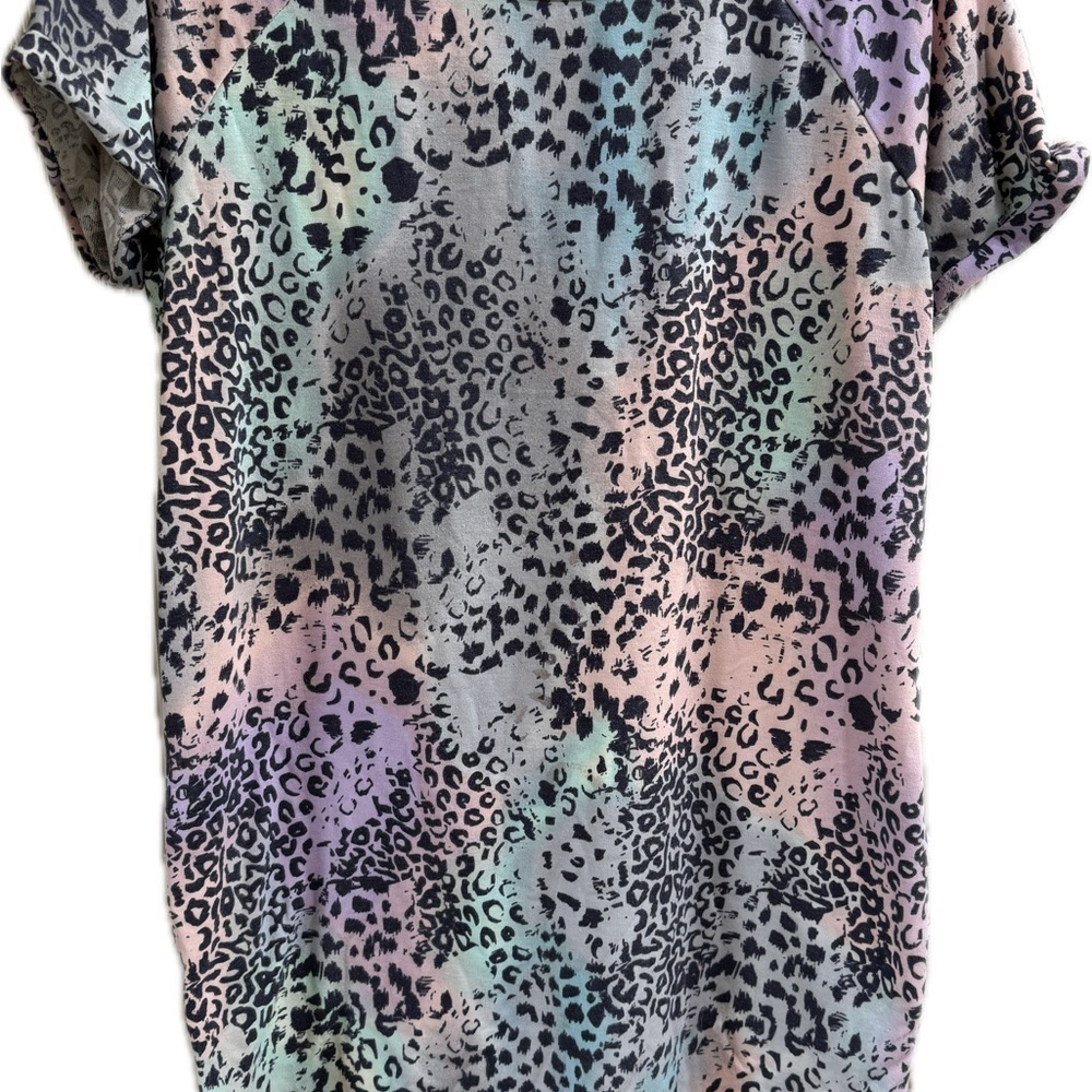Multicolor Leopard Print Women's Top